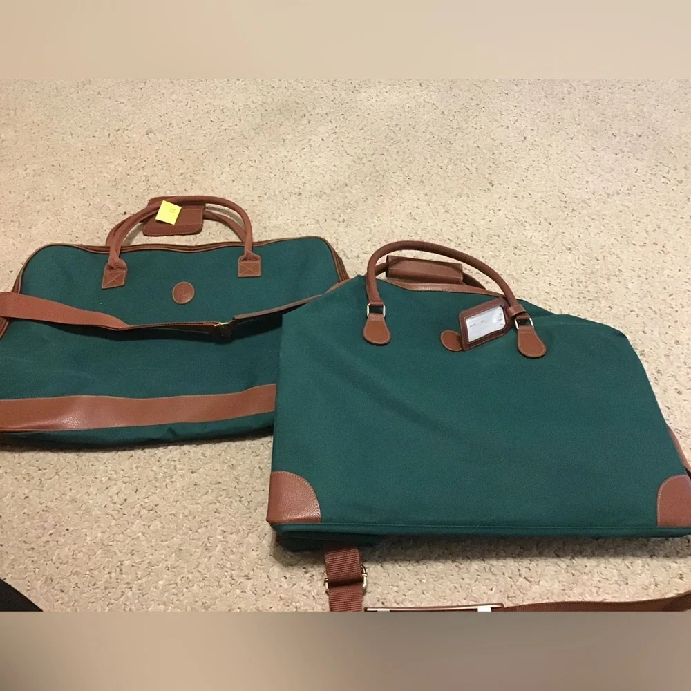 POLO RALPH LAUREN SET OF 2 NWT TRAVEL BAGS VINTAGE LUGGAGE CARRY ON